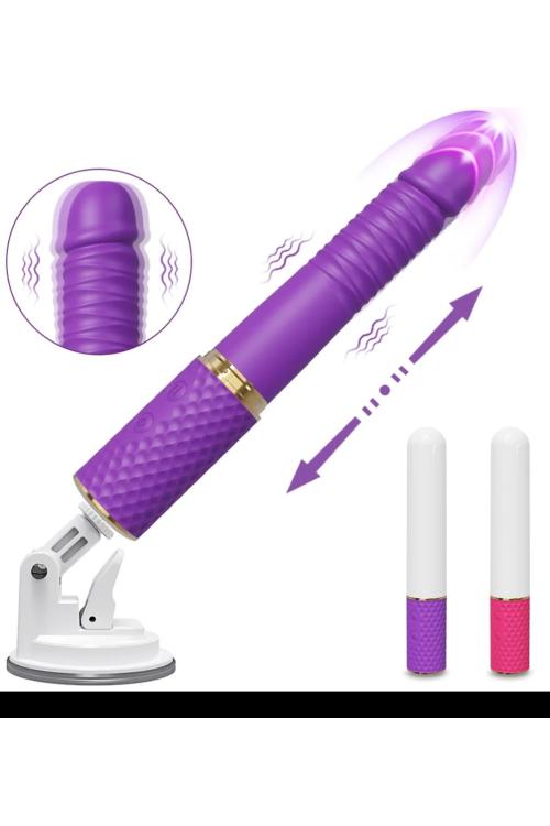 هزاز سيليكون ذكي يعمل بالجوال - 9 سرعات مع دفع أوتوماتيكي