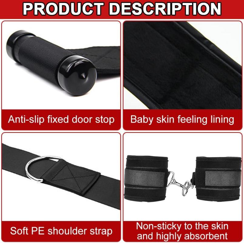 Premium Door Sex Swing - Adjustable Adult Bondage Sling with Heavy Duty Straps for Couples