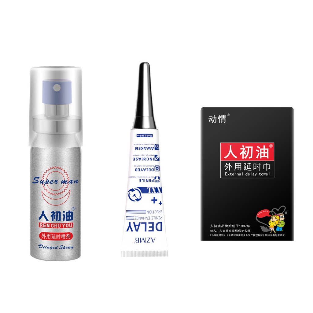 Image of three types of products (a spray bottle, a cream tube, and a packaged wipe) placed next to each other on a simple, neutral background to show the different forms